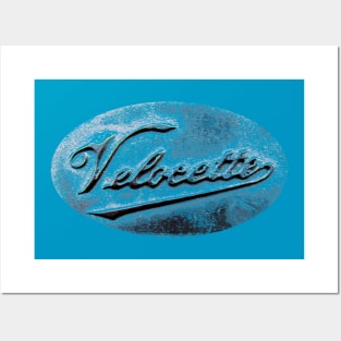 Velocette vintage motorbike logo (distressed style) Posters and Art